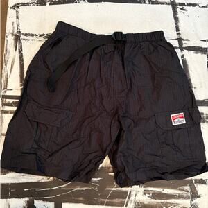 Vintage Marlboro Unlimited Cargo Nylon Shorts Size L-XL/34"-30" Waist Adjustable
